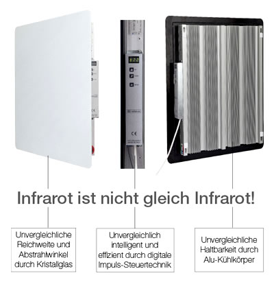 Infrarot ist nicht gleich Infrarot - Mehr Infos bei Elektro Weiss in Bad Aibling